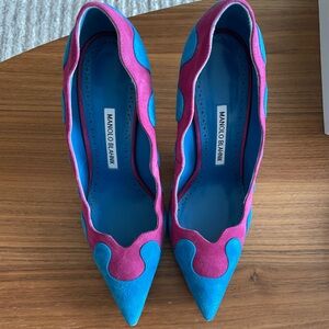 Manolo Blahnik Ulderica Pointy Toe Pump Shoe